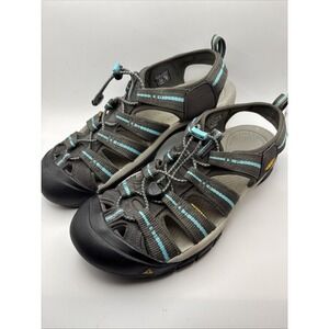 Keen Womens Newport H2 Water Sandal Shoe Grey Baby Blue Size 10.5 Waterproof